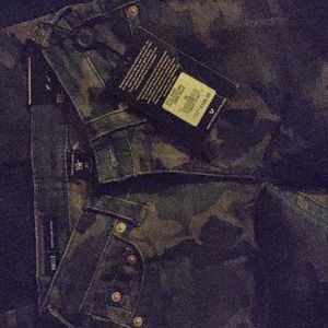 True Religion camouflage Halle Mid Rise super skinny